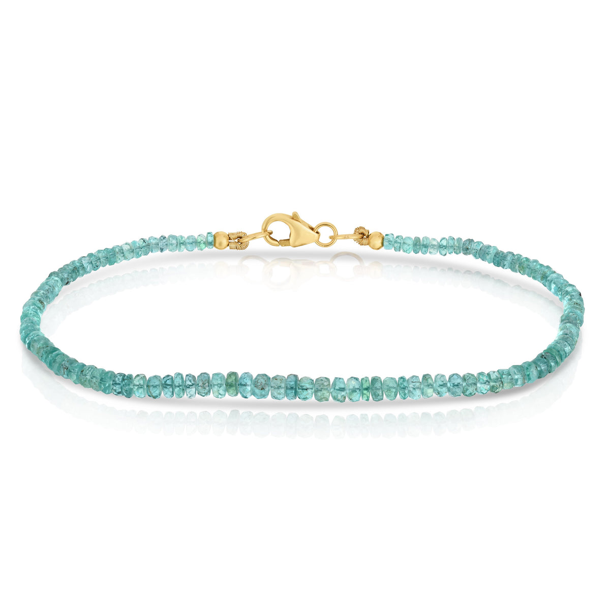 Rough cut Emerald Gemstone Bracelet AngelDivineShop